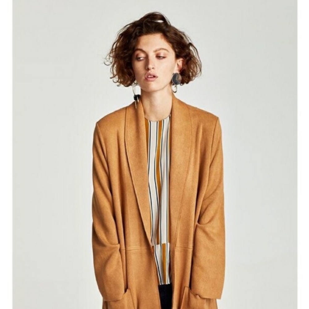 Zara suede duster/ jacket